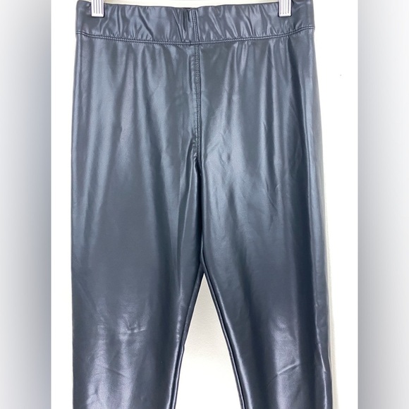 MAX Edition Women’s Faux Leather High Rise Pull-On Stretch Leggings - Size M - Picture 3 of 8